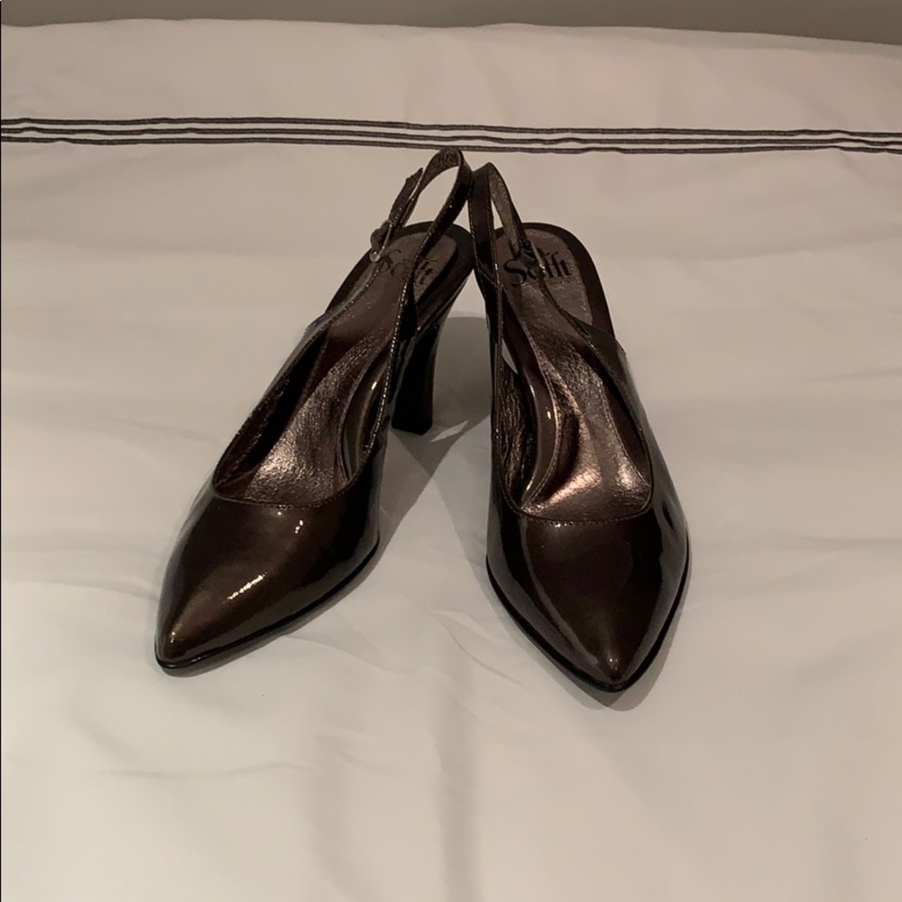 Pewter Sling Back Women’s Heels